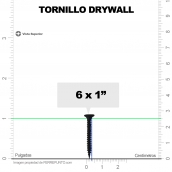 Tornillo Drywall 6 x 1