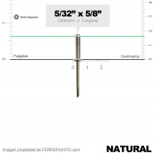 Remache Ciego 5/32 x 5/8 NATURAL