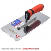 Llana Palustra Dentada 5x11 Pulgadas Con Mango Goma Marca Bestvalue