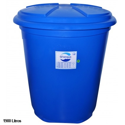 Tanque De 1900 Litros Color Azul Marca Qtanque