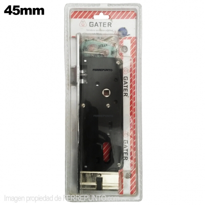 Cerradura 45mm para Embutir 3 Pases marca Gater