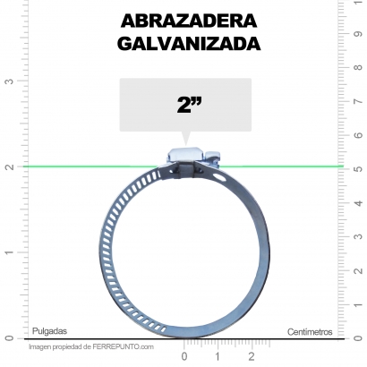 Abrazadera Galvanizada 2 Pulgadas 