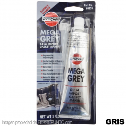 Silicon GRIS Alta Temperatura Mega Grey Automotriz en