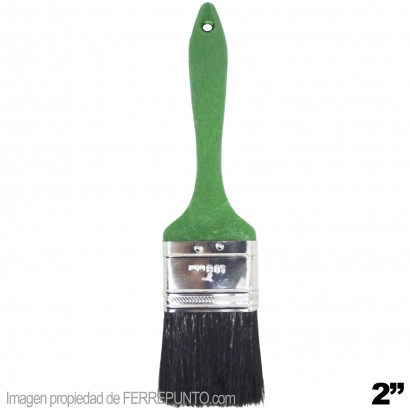 Brocha De 2 Pulgada mango Plastico VERDE Zafiro Cerdex