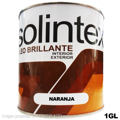 Esmalte Solintex Oleo Brillante 1 GL NARANJA