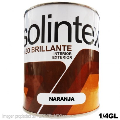 Esmalte Solintex Oleo Brillante 1/4 Gl NARANJA