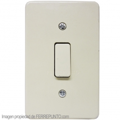 Interruptor Sencillo para Empotrar modelo CLASICO