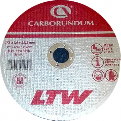 Disco de Corte de Metal de 7 Pulgadas LTW Carborundum