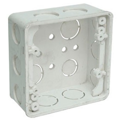 Cajetin 4x4 Cuadrado De Pvc Para Electricidad