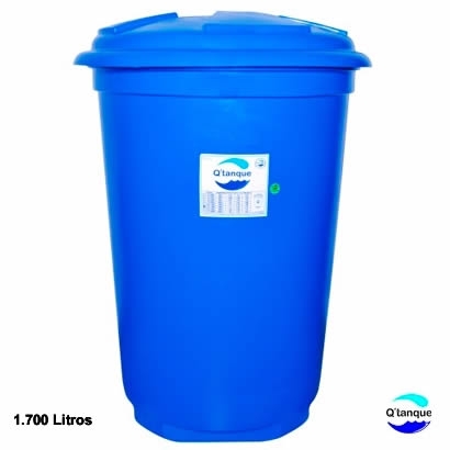 Tanque De 1700 Litros Color Azul Marca Qtanque