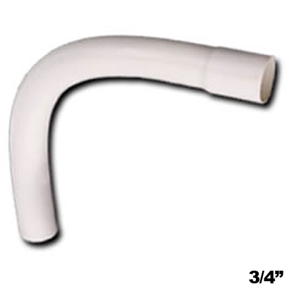 Curva 3/4 De Electricidad De Pvc Blanca