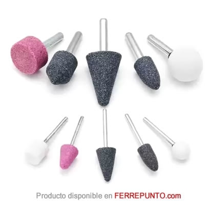 Piedra para Taladro o Dremel 10 Piezas	