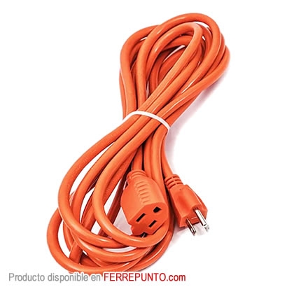 Extension electrica Reforzada naranja 4,5 metros / 15 pies