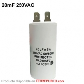 Capacitador para Bomba de Agua de 20mF 250VAC