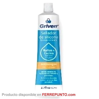 Sellador de Silicon de Uso General Transparente Griven de 80ml