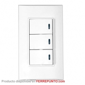 Interruptor Triple para Empotrar
