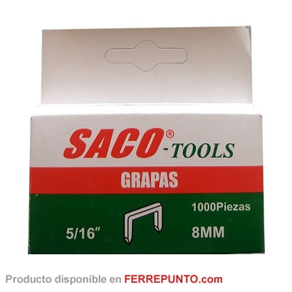 Grapas para Tapiceria de 5/16 pulgada (8mm) cajita de 1000 piezas
