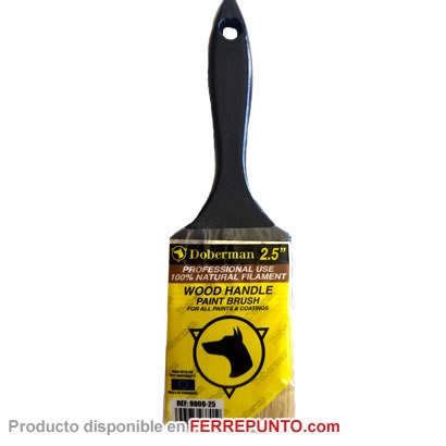 Brocha 2 Pulgada mango madera azul marca Doberman