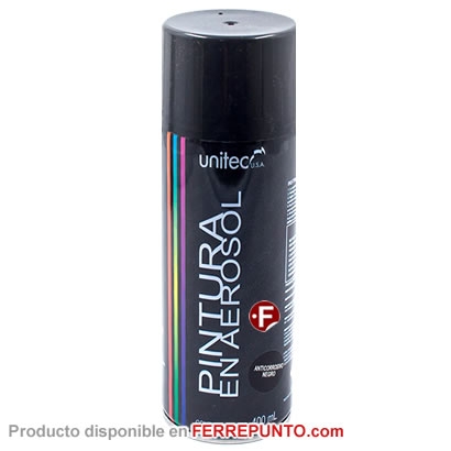 Spray Unitec de 400ml NEGRO BRILLANTE