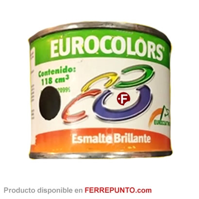 Pintura Sapolin Negro Brillante 118ml Eurocolors Zapolin