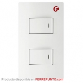 Interruptor Doble para Empotrar Davey