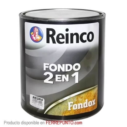 Fondo de Herreria 2 en 1 Reinco 1/4 Gl NEGRO