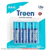 Pilas Baterias AA Troen de 4 unidades