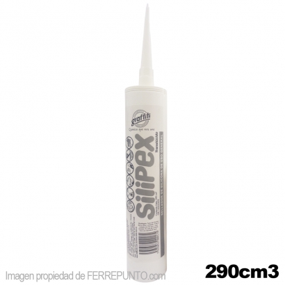 Silicon Transparente en Cartucho para Pistola de 290ml SILIPEX