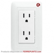 Tomacorriente Doble para Empotrar Switch Socket