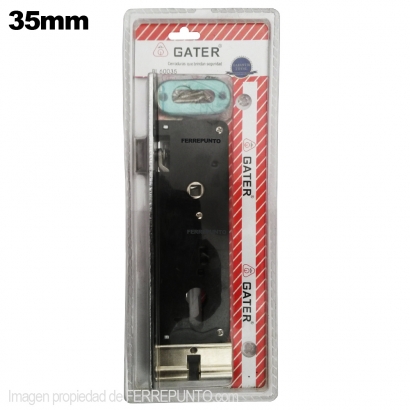Cerradura 35mm para Embutir 2 Pases marca Gater