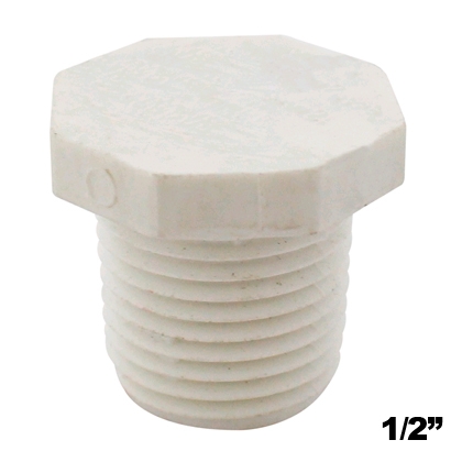 Tapon Macho De 1/2 Plastico Rosca