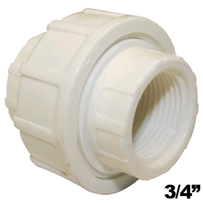 Union Universal De 3/4 Plastico Roscar